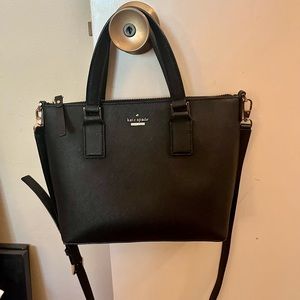 Reduced to sell! Kate Spade Black Purse with pretty black and white lining